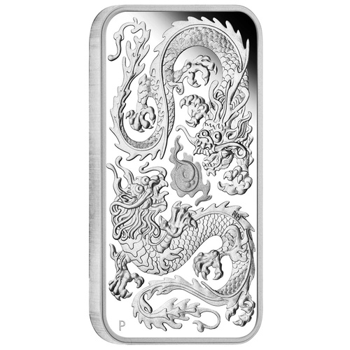 Australia 2020 Dragon 1oz Silver Proof Rectangular Coin