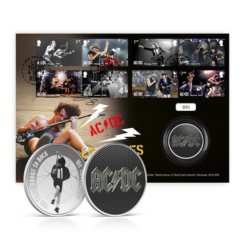 UK 2025 AC/DC Live Wires Medal Cover (18.2.25)