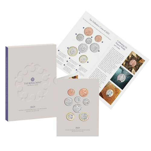 Great Britain 2025 Uncirculated Definitive Coin Set