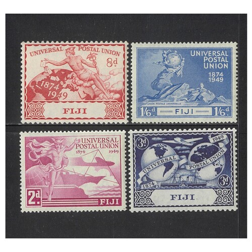 Fiji: 1949 UPU Omnibus Issues Set/4 Stamps SG 272/274 MUH #BR305