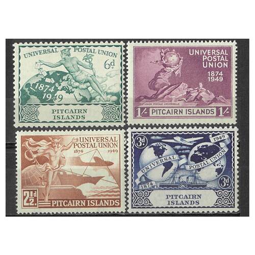 Pitcairn Islands: 1949 UPU Set/4 Stamps SG 13/16 MUH #BR305