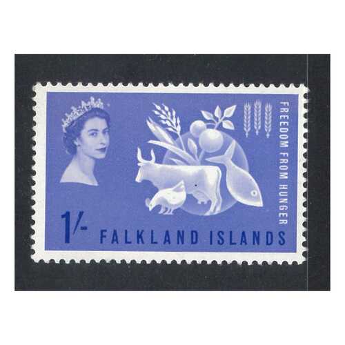 Falkland Islands: 1963 1/- Freedom From Hunger Single Stamp SG 211 MUH #BR314