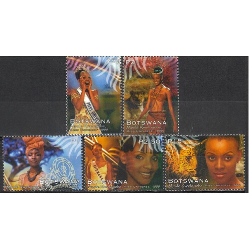 Botswana: 1999 Miss Universe Set/5 Stamps SG 679/83 MUH #BR328