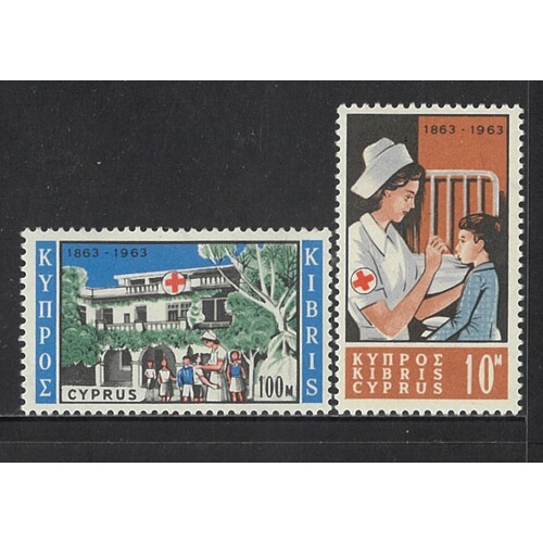 Cyprus: 1963 Red Cross Set/2 Stamps SG 232/33 MUH #BR337