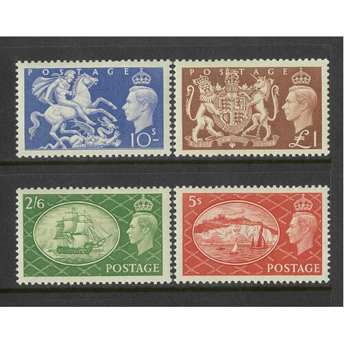 Great Britain: 1951 Festival High Values Set/4 Stamps TO £1 SG 509/12 Fine MUH #BR353