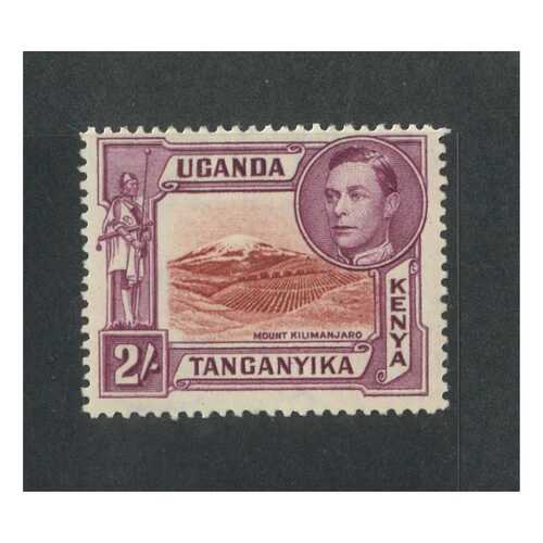 Kenya, Uganda & Tanganyika: 1941 2/- KGVI/MT.Kilimanjaro p14 Single Stamp SG 146a MLH #BR358