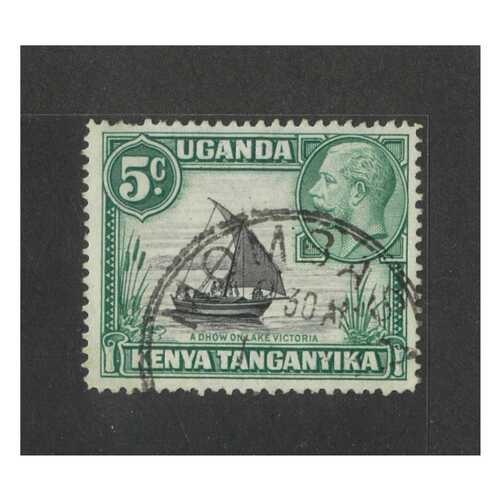 Kenya, Uganda, Tanganyika: 1937 KGV/Dhow 5c Type II Single Stamp SG 111a FU #BR359