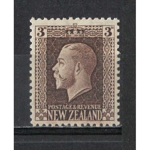 New Zealand: 1915 Engraved KGV 3d p14x14½ Single Stamp SG 420b MUH #BR373