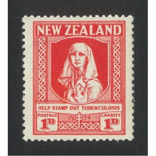 New Zealand: 1929 TB (Nurse) Single Stamp SG 544 MUH #BR373