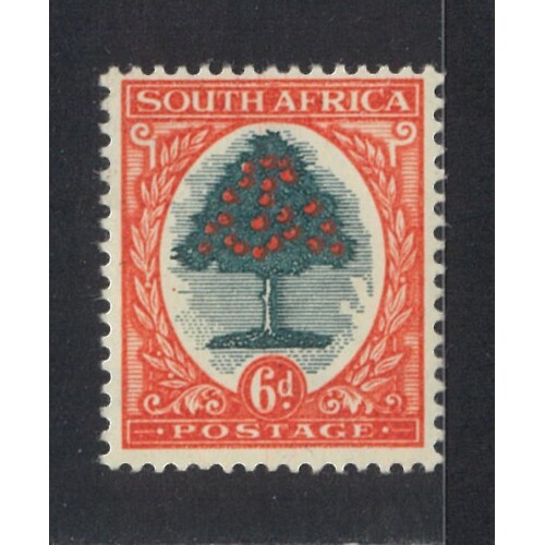 South Africa: 1946 6d Orange Tree Type III Single Stamp SG 61d MUH #BR395