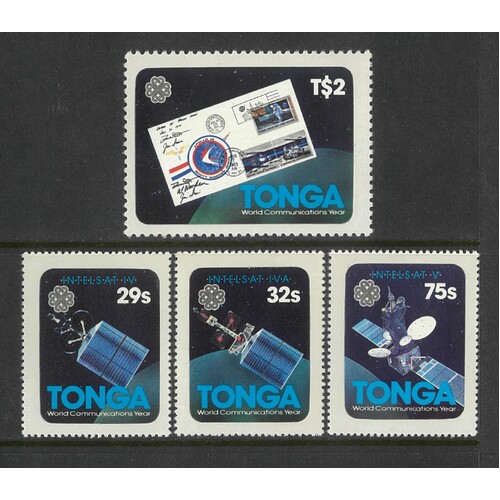 Tonga: 1983 Communications Year Set/4 Stamps SG 847/50 MUH #BR398