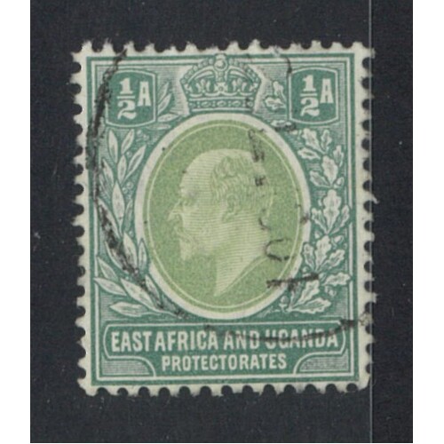 East Africa & Uganda: 1904 MULT Crown CA WMK KEVII ½d Single Stamp SG 17 FU #BR403