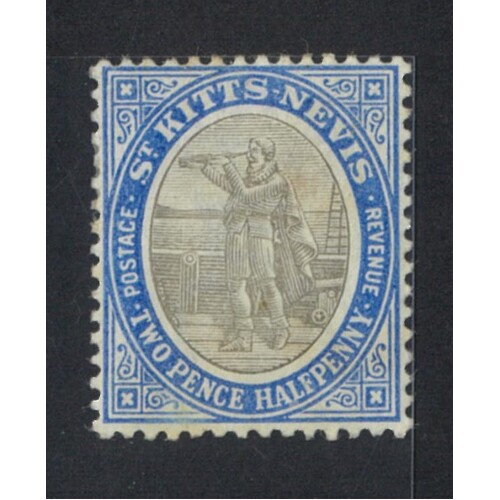 St Kitts-Nevis: 1903 Crown CA WMK 2½d Single Stamp SG 4 MLH #BR429