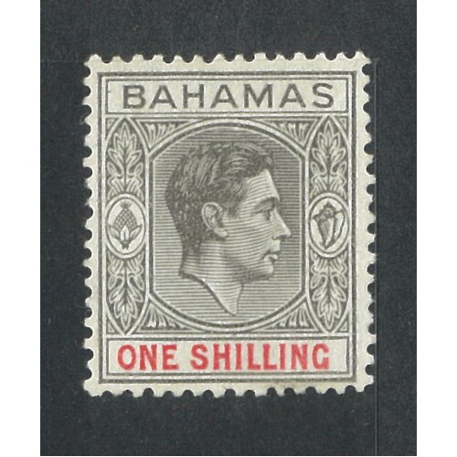 Bahamas: 1938 KGVI 1/- Single Stamp SG 155c MLH #BR430