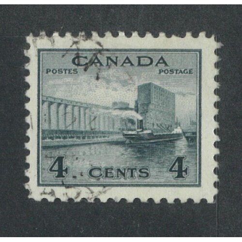 Canada: 1942 4c Grain Elevator Single Stamp SG 379 FU #BR432