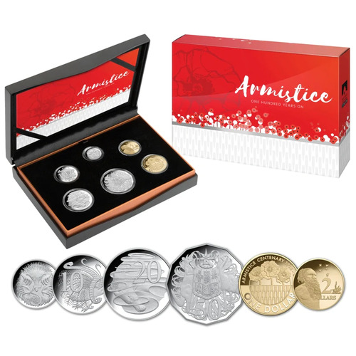 Australia 2018 Proof 6-Coin Year Set Armistice Centenary