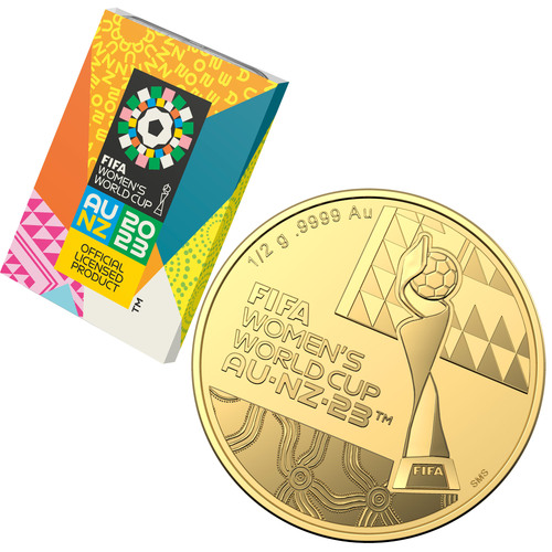 Australia 2023 FIFA Women's World Cup $5 1/2g Fine Gold Frunc Coin