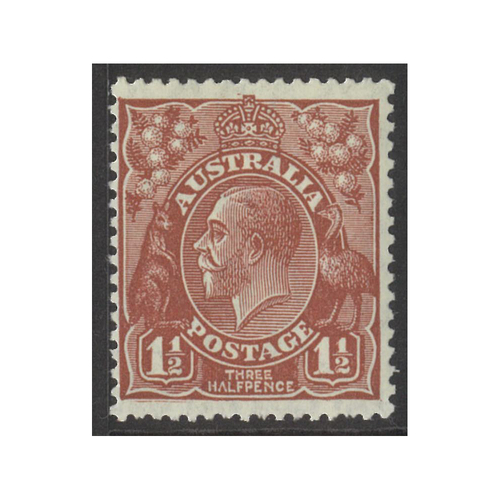 Australia KGV Stamps Small Multi WMK p13½x12½ 1½d Red-Brown SG97 (BW 93) MUH