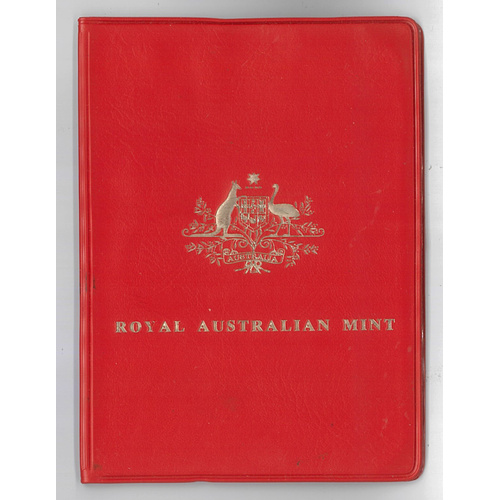 Australia 1975 Mint Set of 6 Coins in Red Wallet