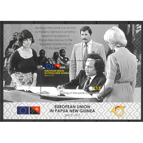 Papua New Guinea 2018 European Union in PNG 40th Anniversary Mini Sheet MUH