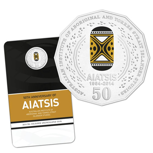 Australia 2014 AIATSIS 50c Coloured UNC Carded