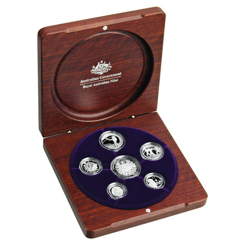 Australia 2007 Fine Silver Proof 6-Coin Set- Surf Life Saving in Original Packaging