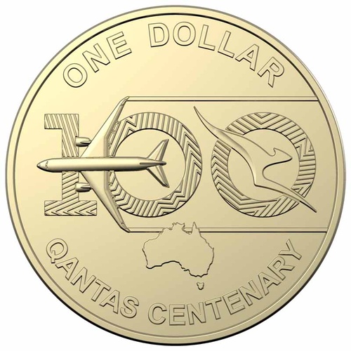 Australia 2020 Qantas Centenary $1 Dollar UNC Single Coin ex Mint Bag