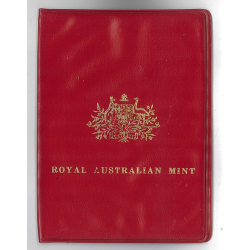 Australia 1972 Mint Set of 6 Coins in Red Wallet