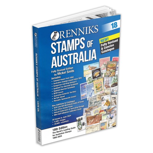 Australia 2024 Stamps Catalogue by Renniks 18th Edition Covers PNC's 408 Full Colour Pages