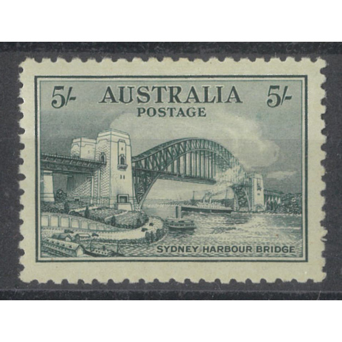 Australia 1932 Harbour Bridge 5/- Stamp SG143 MUH #AUBK